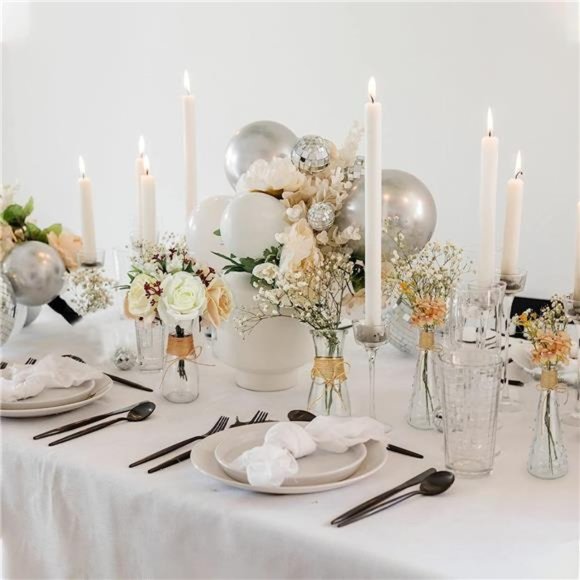 10pcs Small Bud Glass Vases for Flowers Wedding Decorations, Mini Vintage Glass - Picture 5 of 6